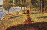 Georges Seurat, The Person sat on the Lawn